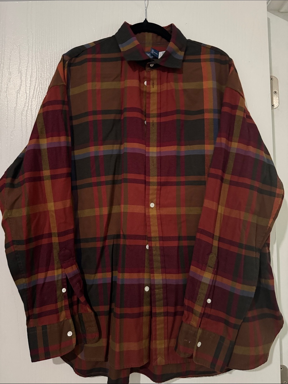 Polo by Ralph Lauren Red and Brown Plaid Button-Down Shirt